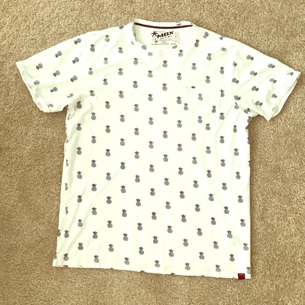 Men’s Pineapple Pattern Tee Shirt